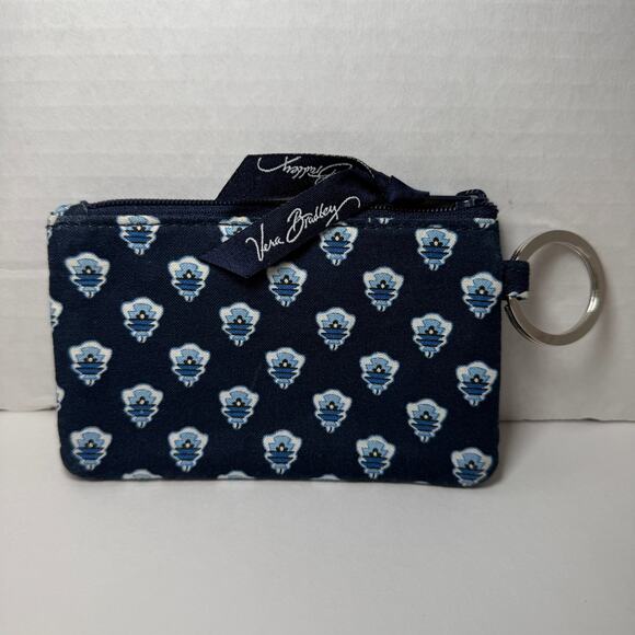 Vera Bradley Zip ID Case Nantucket Navy Print - Picture 3 of 3